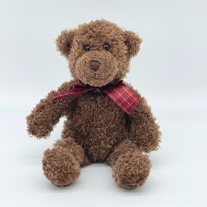 Gund Teddy‎ Bear Plush Stuffed Brown Red Bow Exclusive Lindt Chocolate 4996
